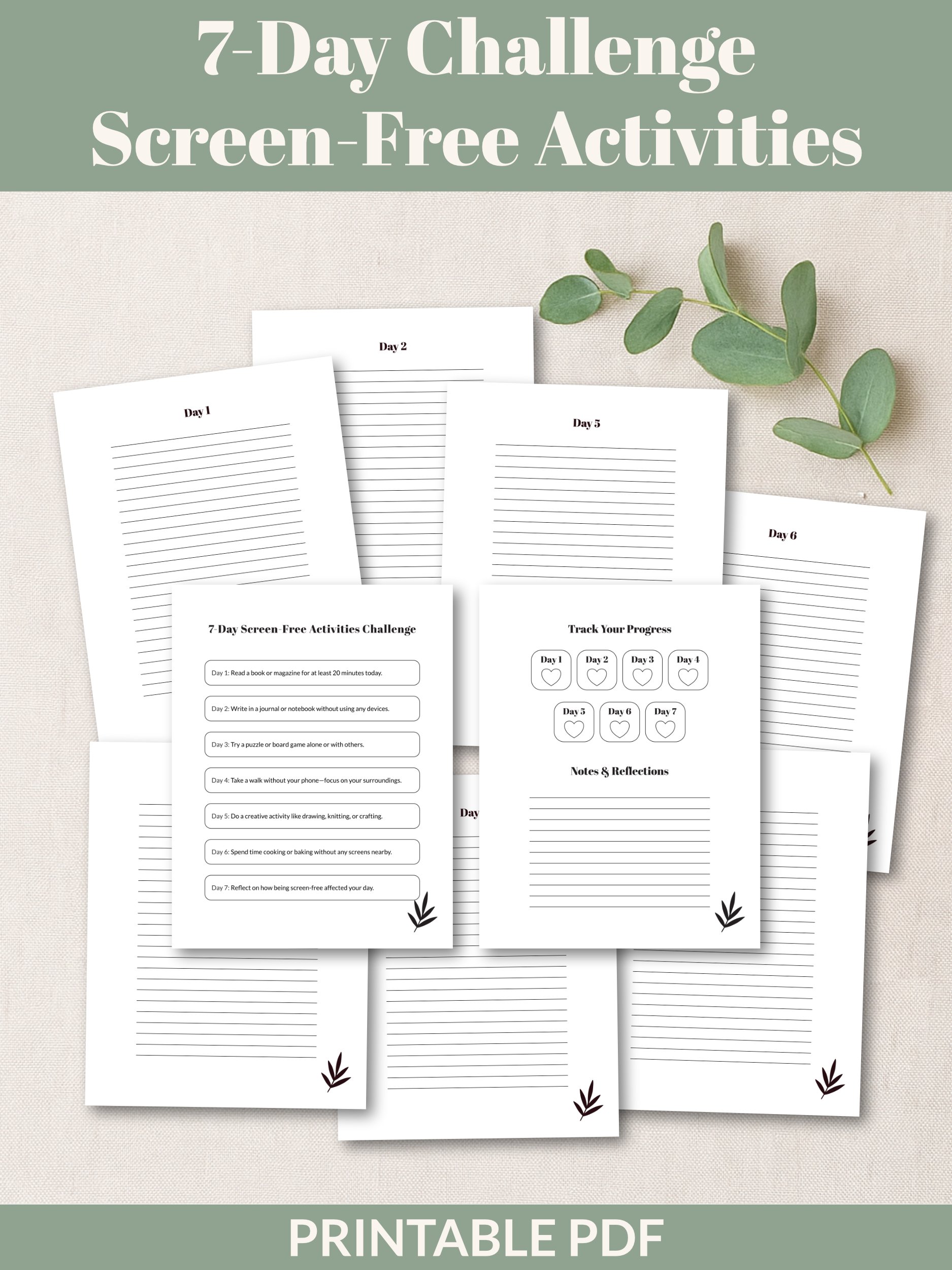 Nature & Creativity Bundle 7-Day Challenges Printable product image (4)