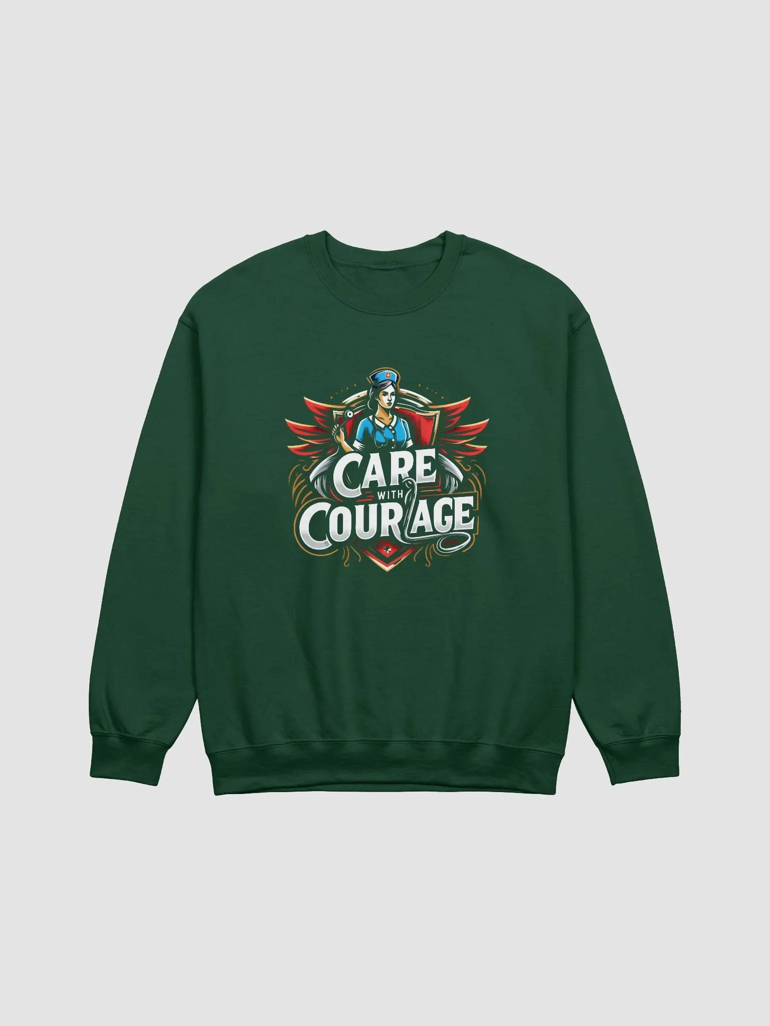 Courageous Care Nurse Stylized Sweatshirt product image (6)