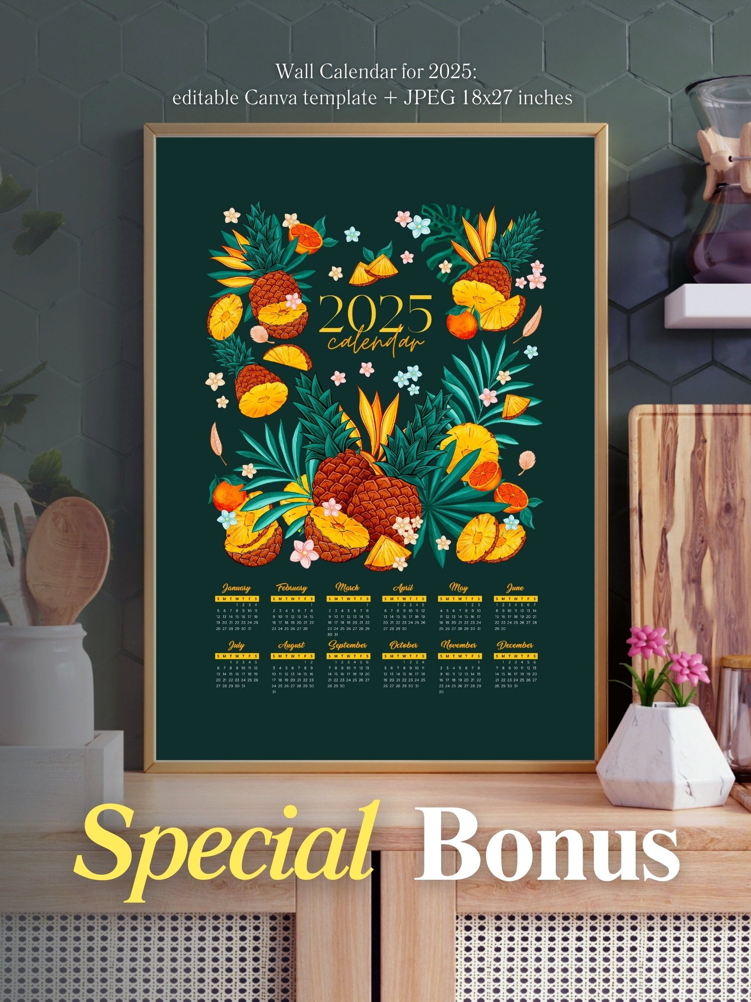 Tropical Garden PSD Seamless Patterns & Clipart product image (12)