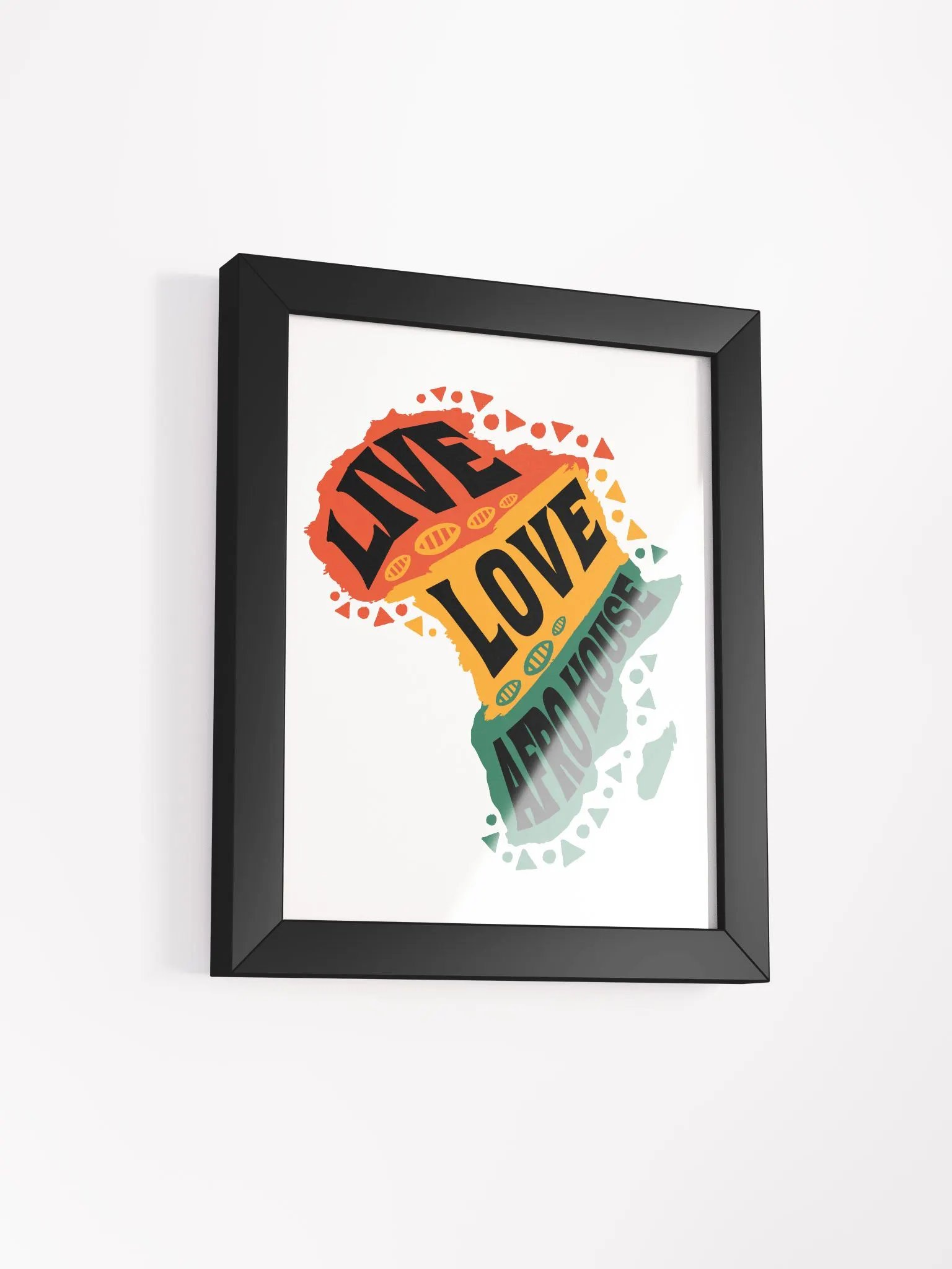 Live Love Afro House - Framed High-Quality Matte Poster product image (29)