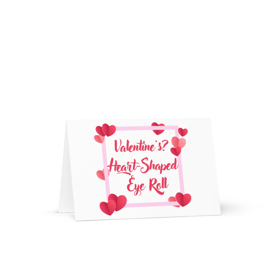Valentine's? Heart-Shaped Eye Roll Card product image (1)