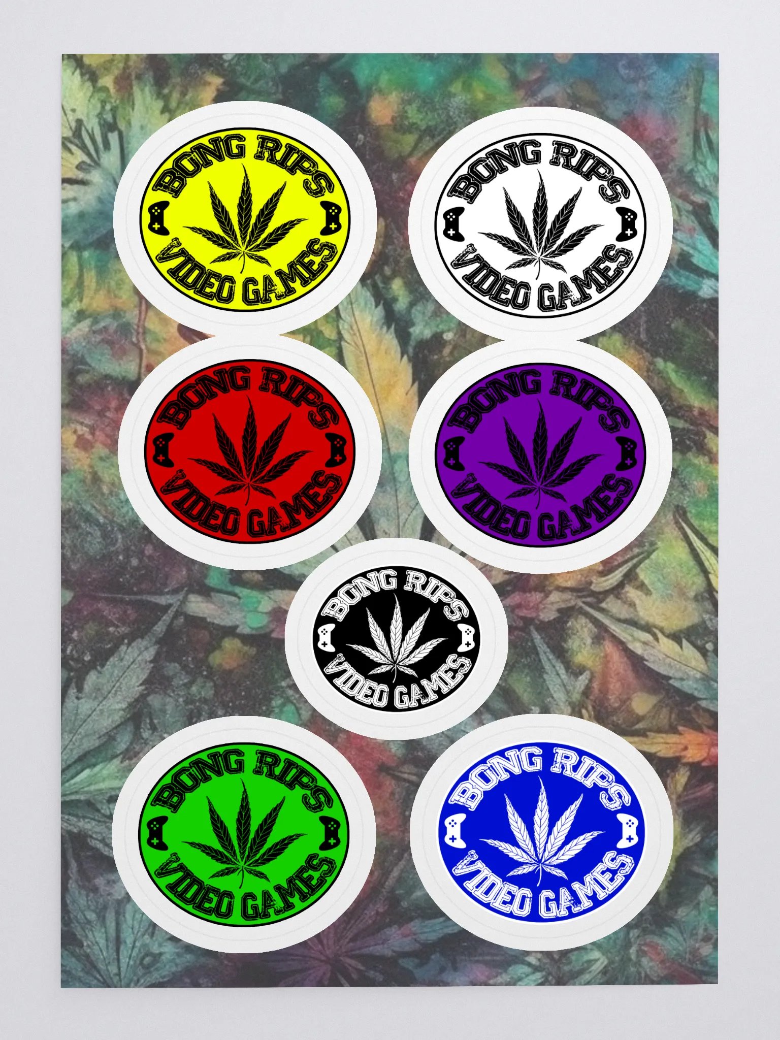 Bong Rips & Video Games Sticker Sheet product image (3)