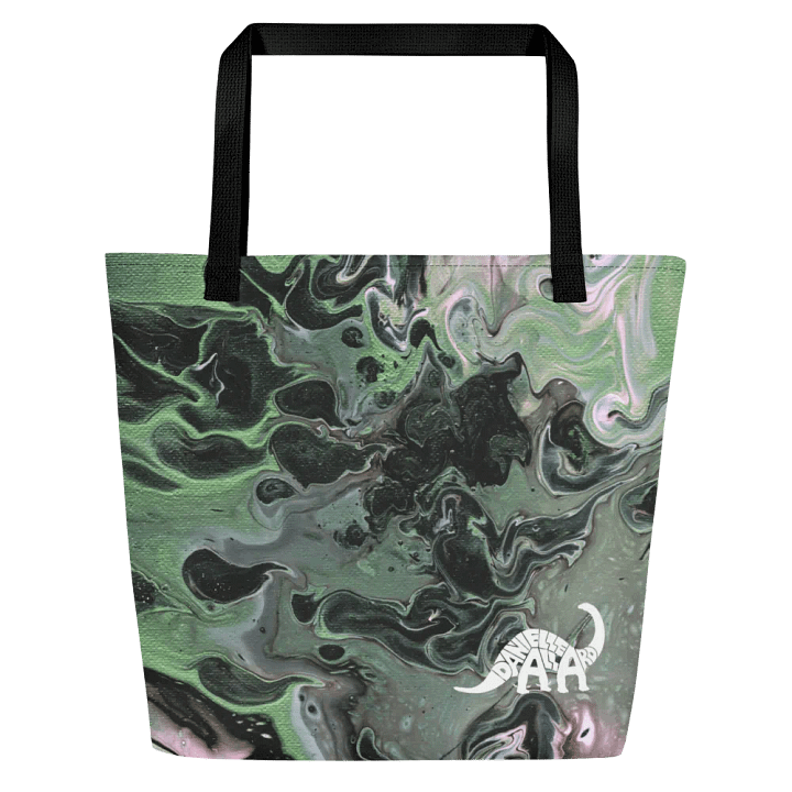 Metallic Green Fluid Acrylic Tote Bag product image (1)