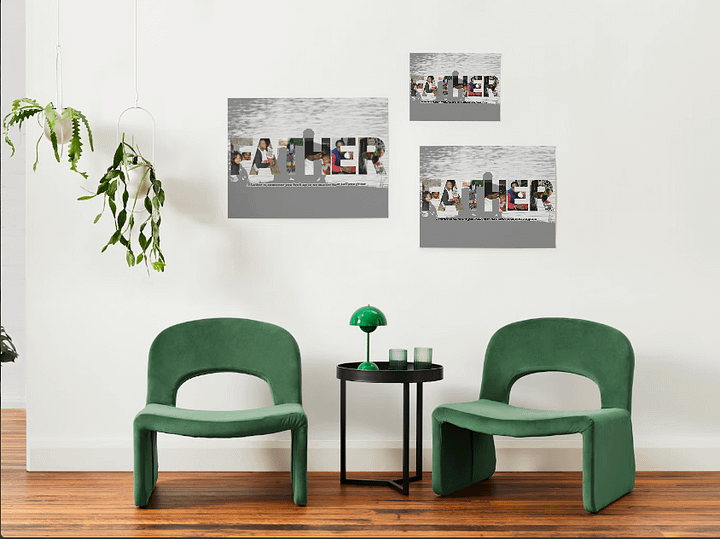 Customizable Father's Day Photo Frame Collage - Personalized Gift for Dad - Digital Download product image (2)