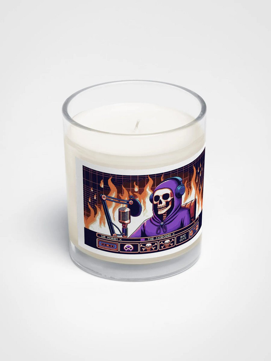 Morbid Soy Wax Candle In A Clear Glass Jar product image (3)