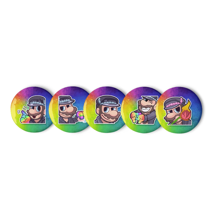 gayPins: Leather Daddy Mario Set 2 product image (2)