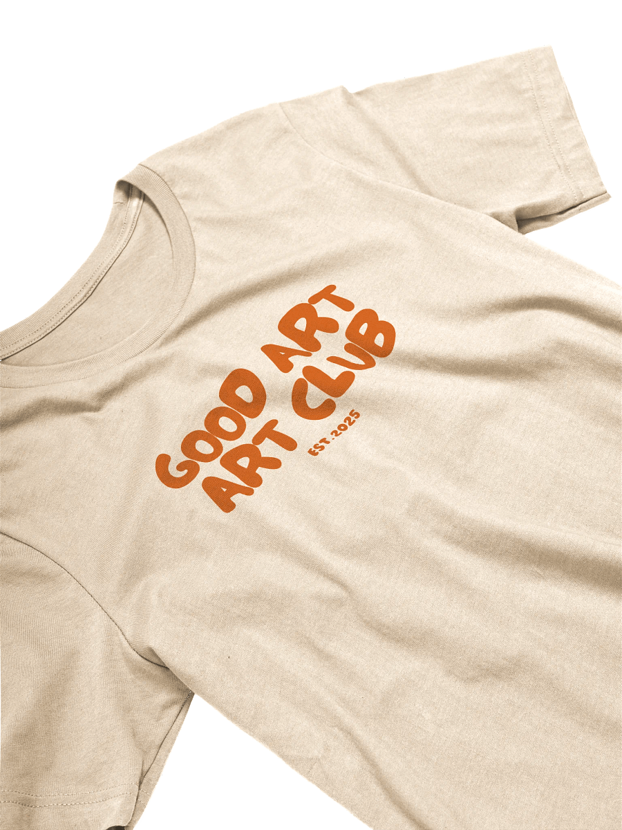 GOOD ART ART CLUB Warm Beige Logo Tee product image (1)
