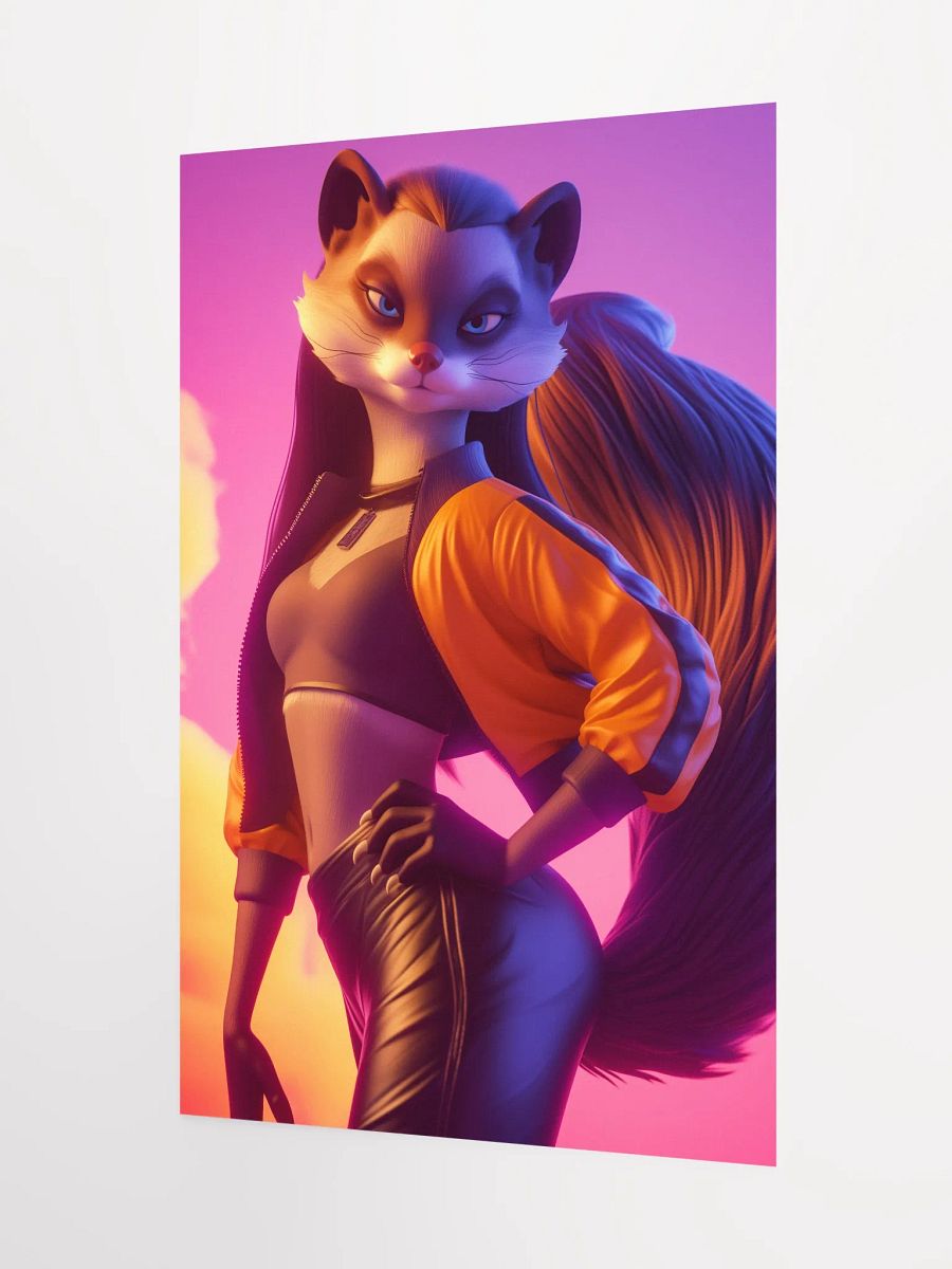 Vibrant Squirrel Chic Matte Poster product image (5)