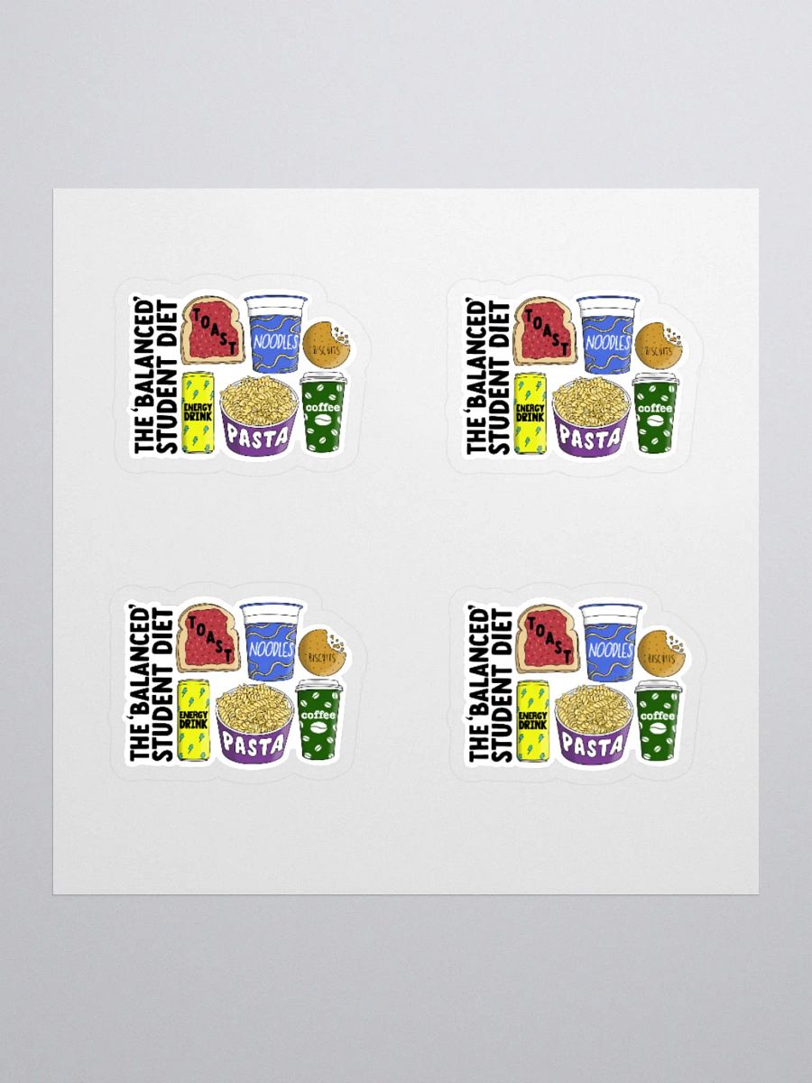 Student Diet Sticker (MEDIUM Sheet) product image (1)
