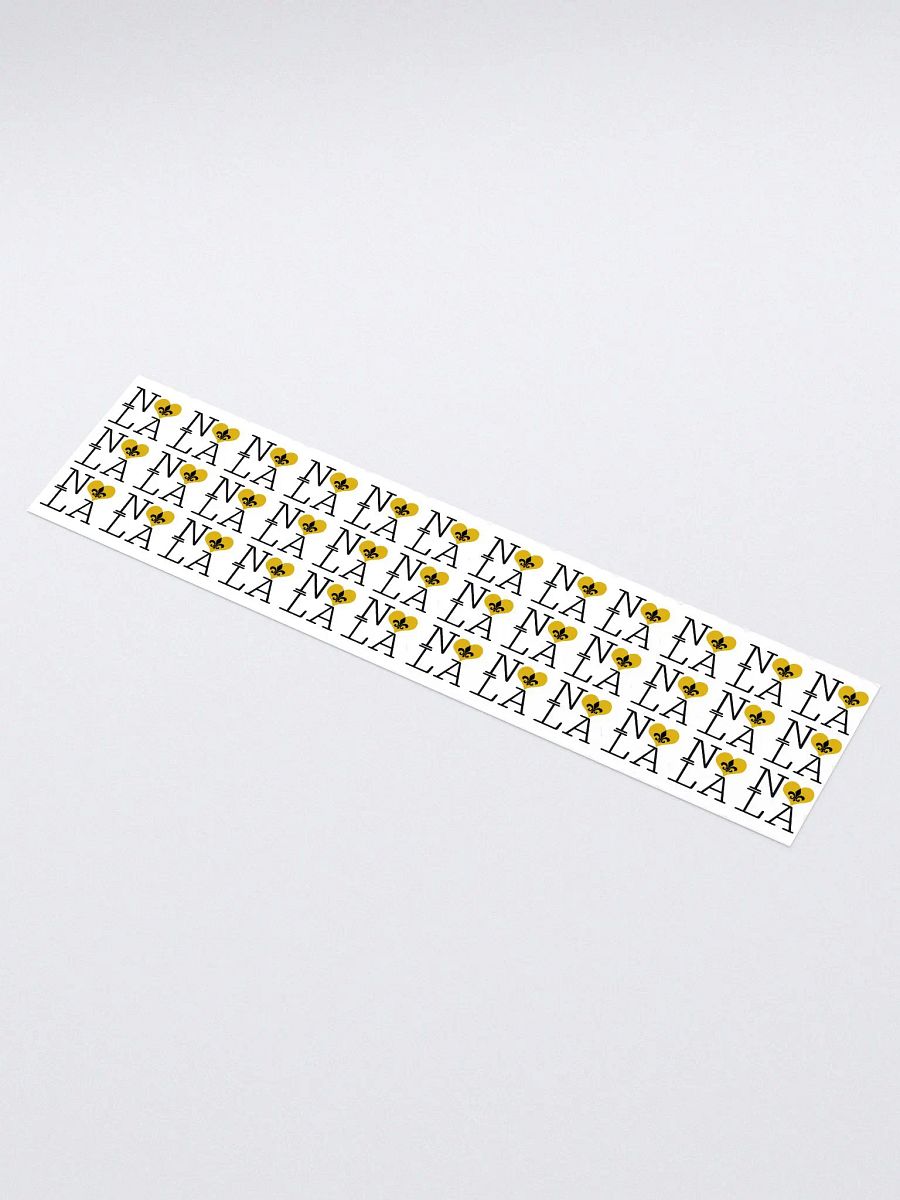 I LOVE NOLA **LEGACY STICKER** (GOLD HEART LONG) product image (1)
