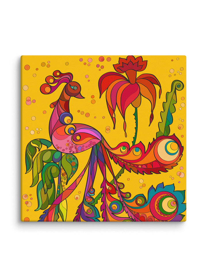 Whimsical Wonderland Canvas Art - Tropical Bird product image (48)
