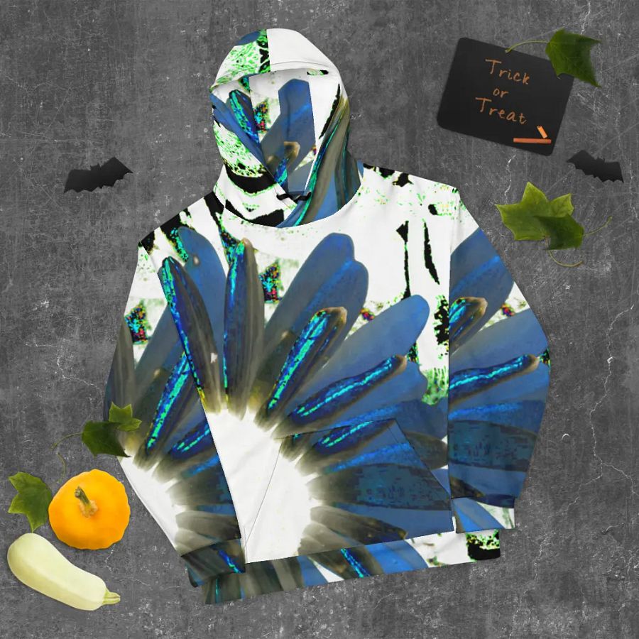 Cool Abstract Daisy Flowers Unisex All Over Print Pull On Hoodie product image (9)