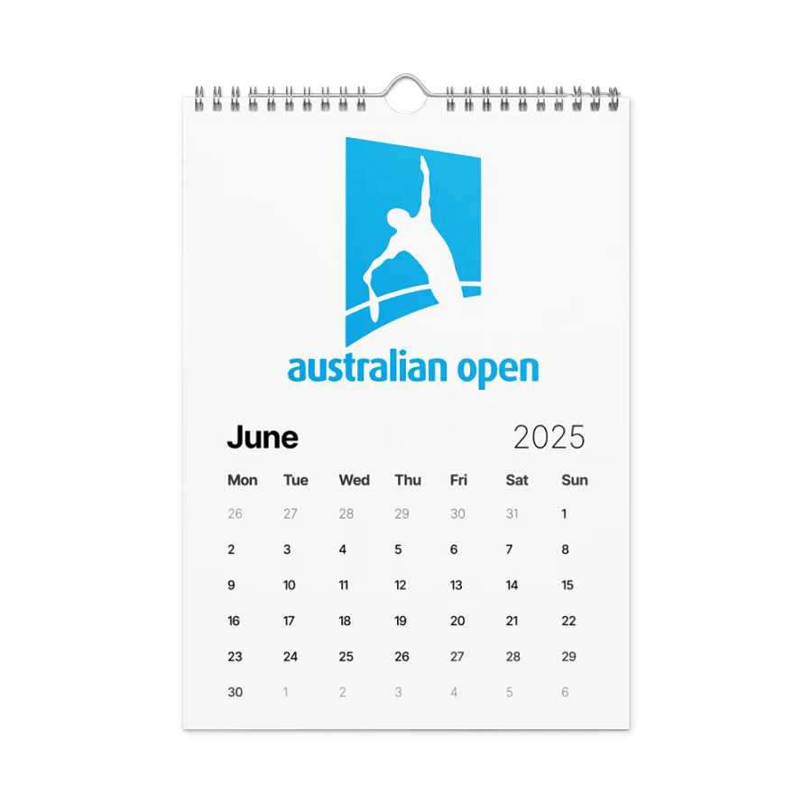 2025 Australian Open Wall Calendar product image (8)