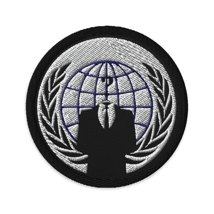 Anonymous Patch Black White & Blue product image (1)