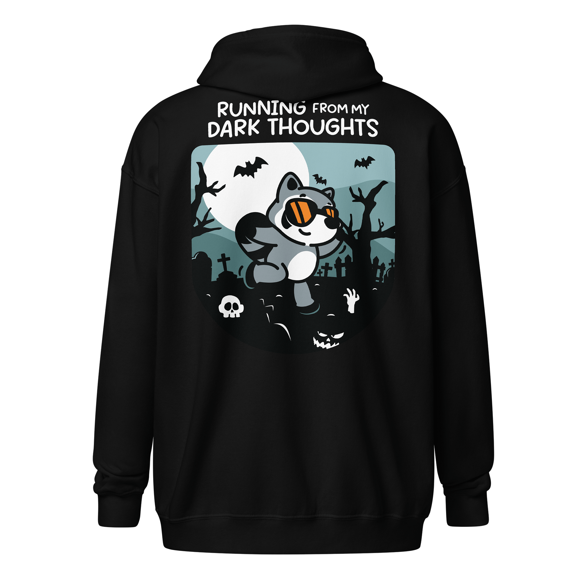 Running From My Dark Thoughts Zipper Hoodie product image (7)
