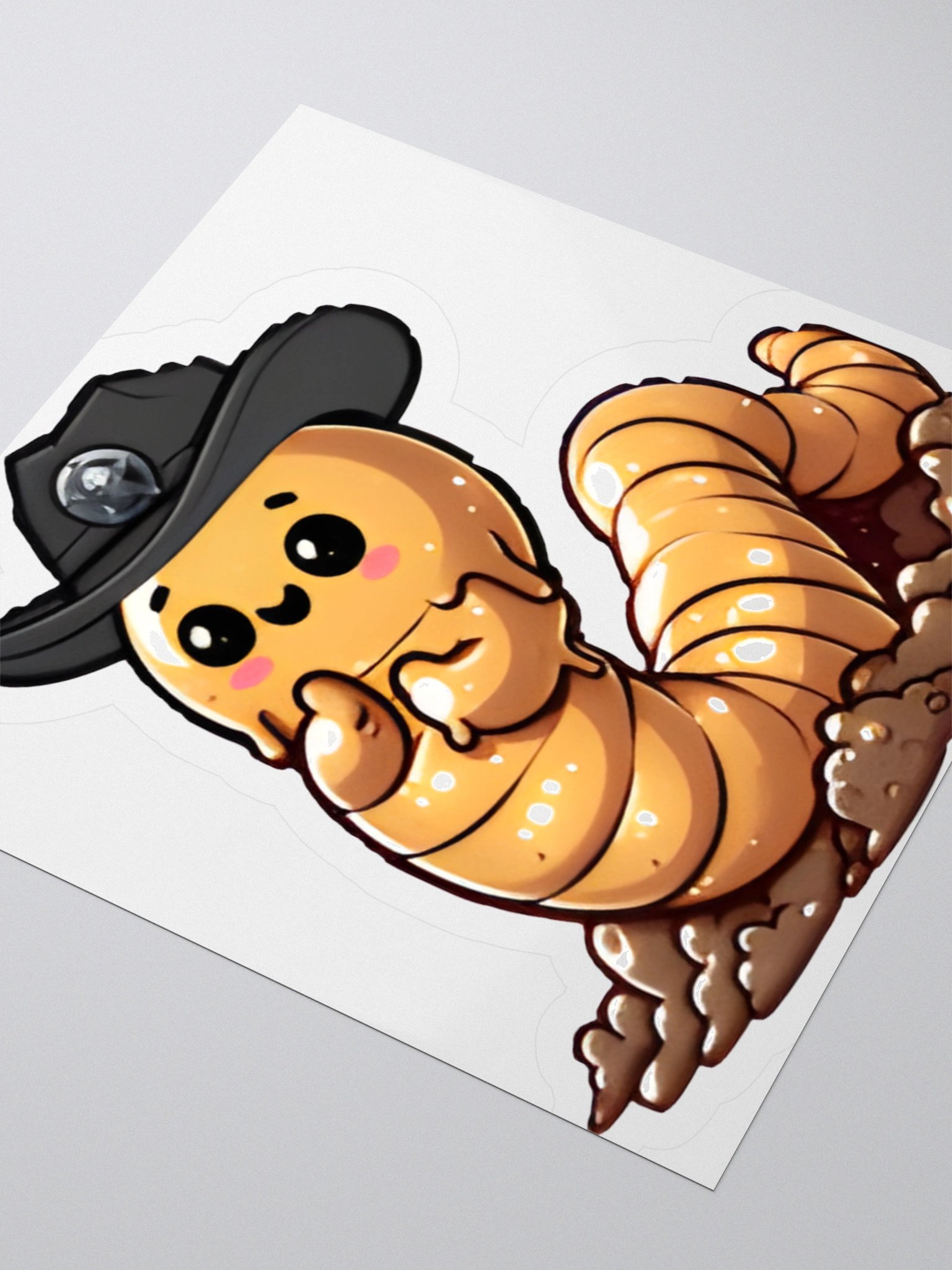 Greasy Little Worm [G.L.W.] KissCut Sticker product image (7)