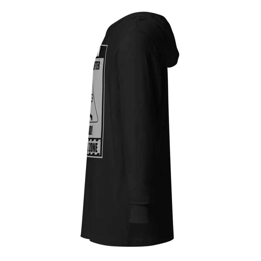 Caution Heavy Lifter Ahead Black/Gray Logo Hooded Tee product image (11)