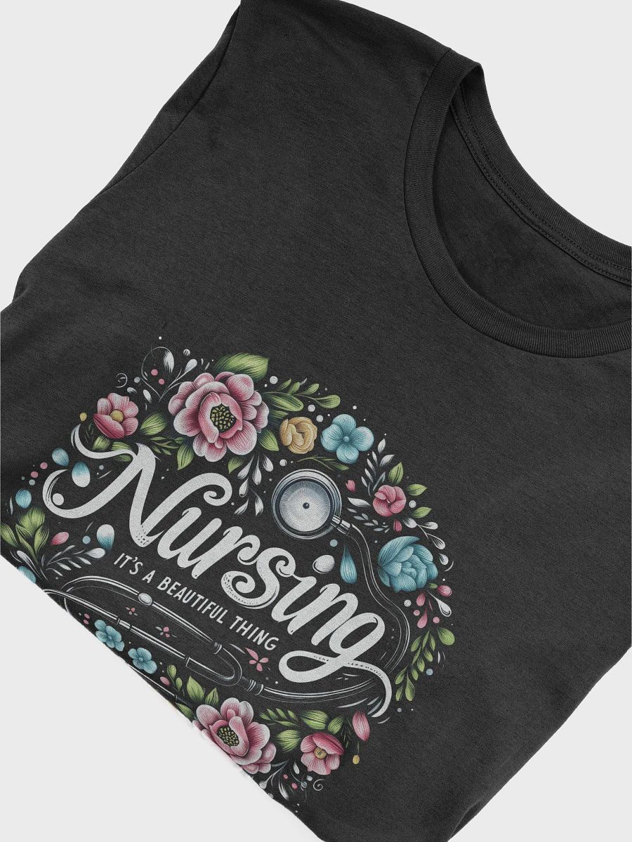 Floral Nursing Stethoscope T-Shirt product image (45)
