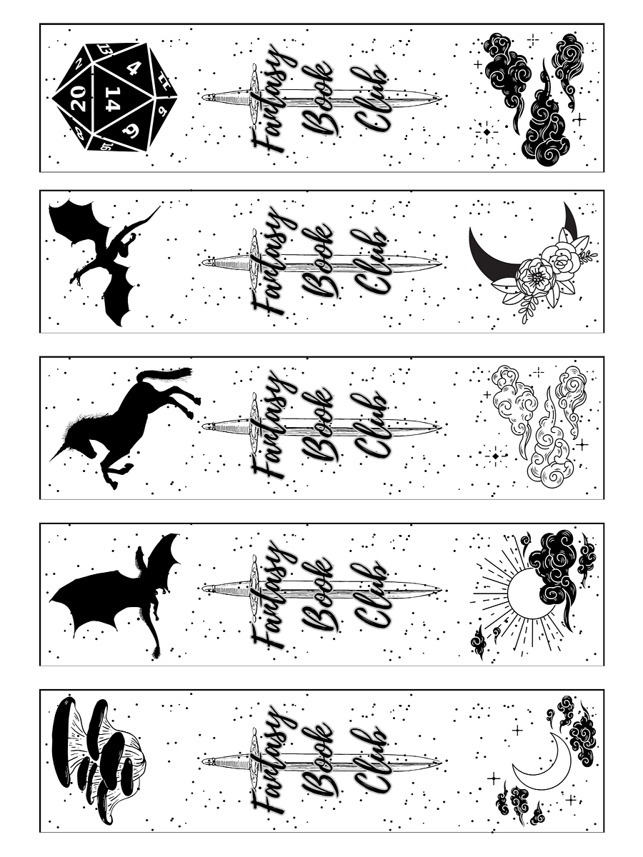Printable Bookmark Set product image (4)