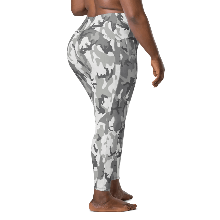 Gray Camo Leggings with Pockets product image (4)