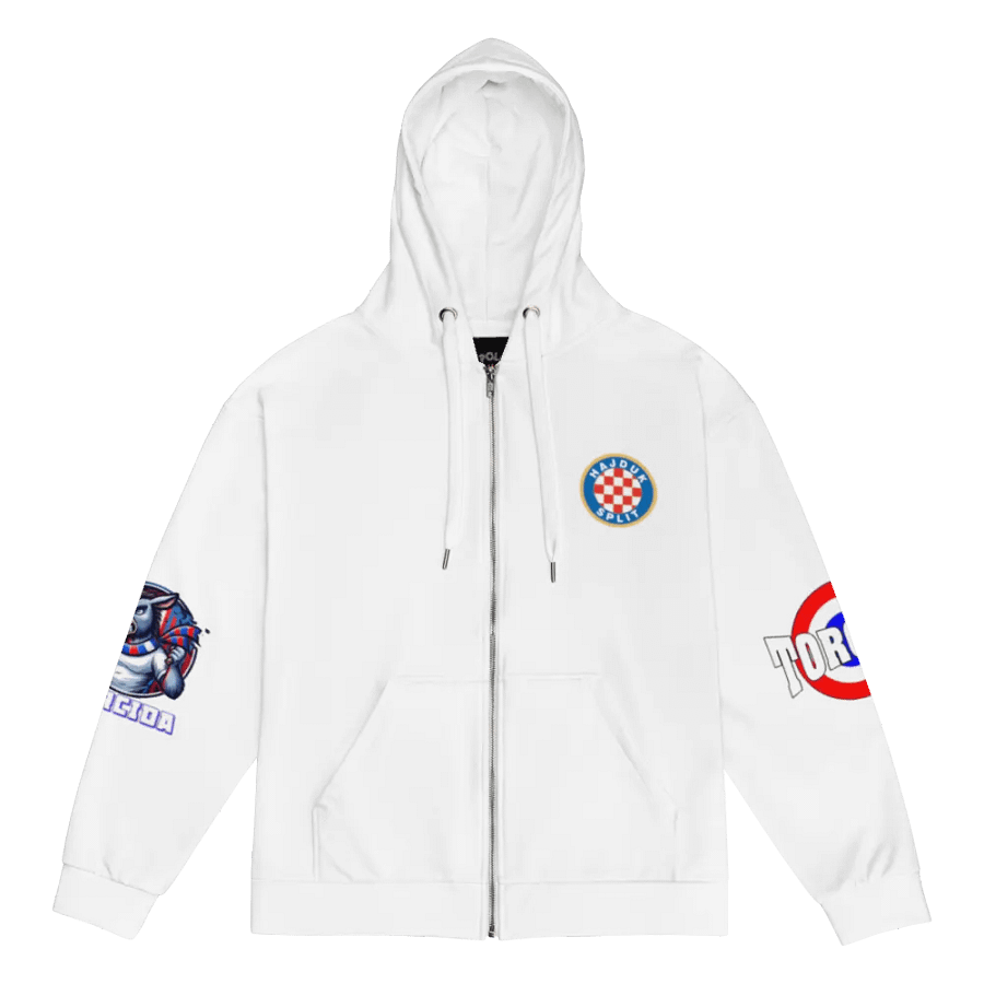 HAJDUK SPLIT Checkered Logo Recycled Zip Hoodie product image (4)
