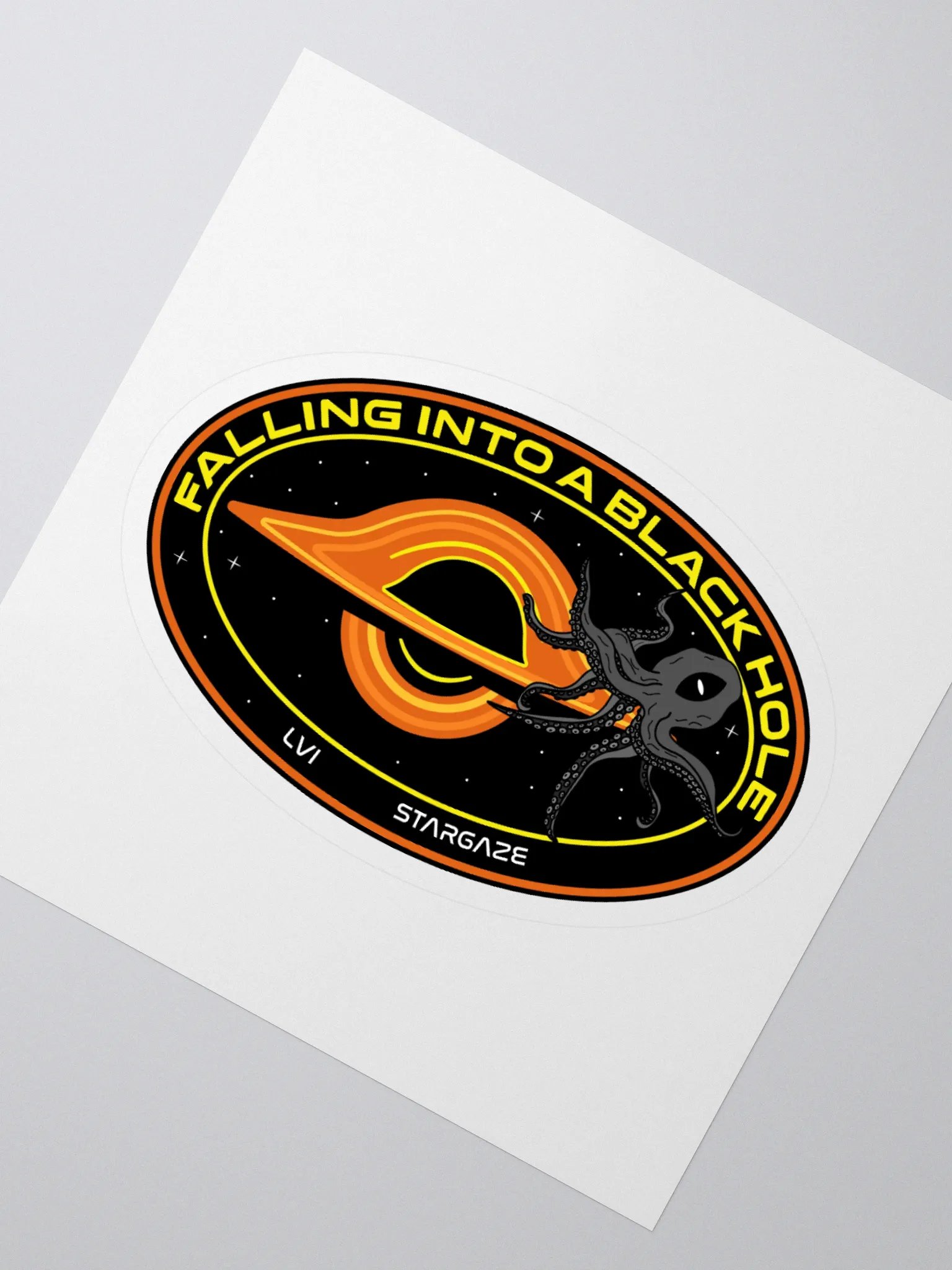 FALLING INTO A BLACK HOLE STICKER product image (2)