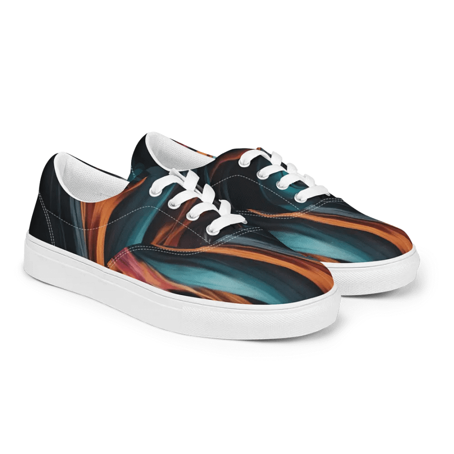Fluid Motion Lace-Up Canvas Shoes product image (10)