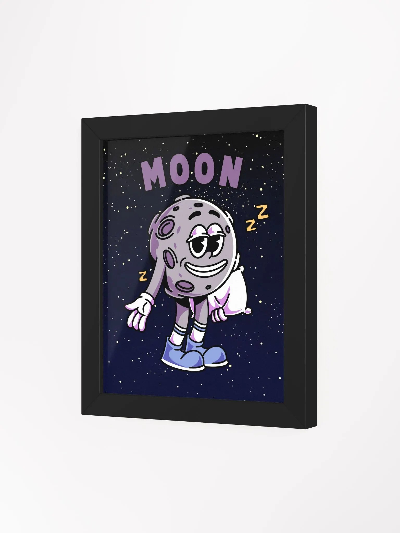 Retro Moon Framed Print product image (3)