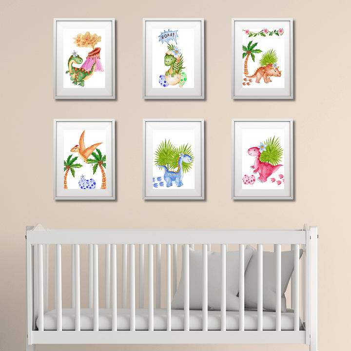 Watercolour Dinosaur Nursery Prints product image (2)