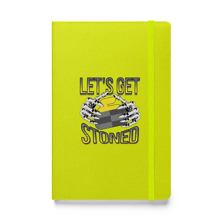 Lets Get Stoned Curling Skeletal Stoner Hardcover Journal product image (1)