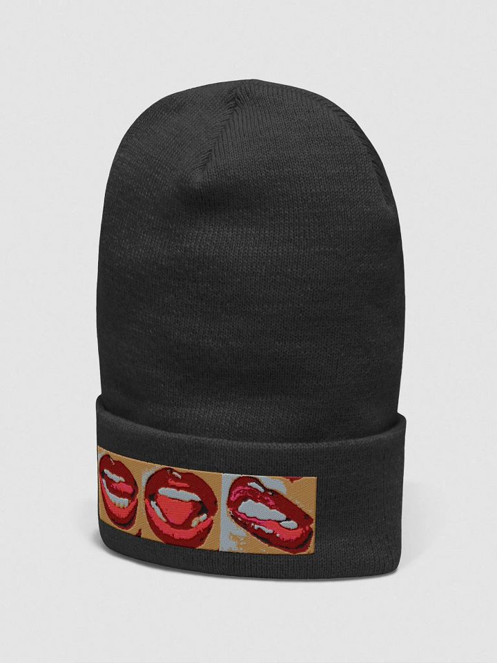 Lilith's Lust Pop Art Lips Cuffed Beanie product image (14)