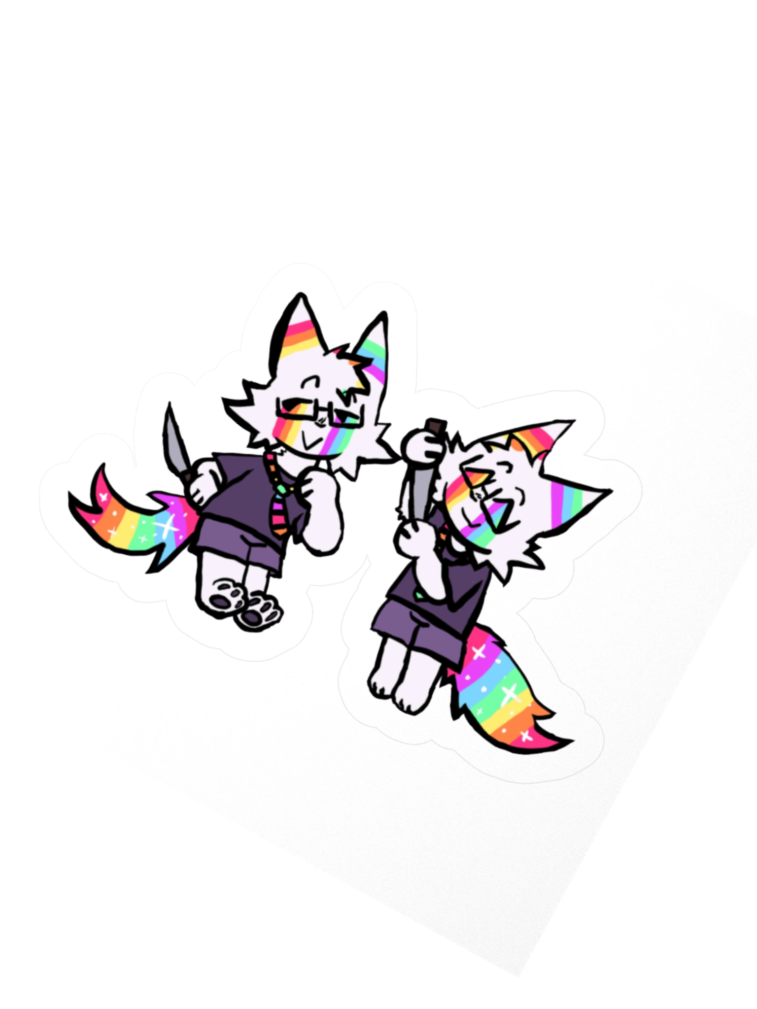 TINY MURDERER GLITTER STICKER product image (6)