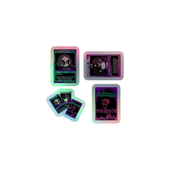 The Reaper & Demon Dog Holographic Large 4-Pack Stickers product image (1)
