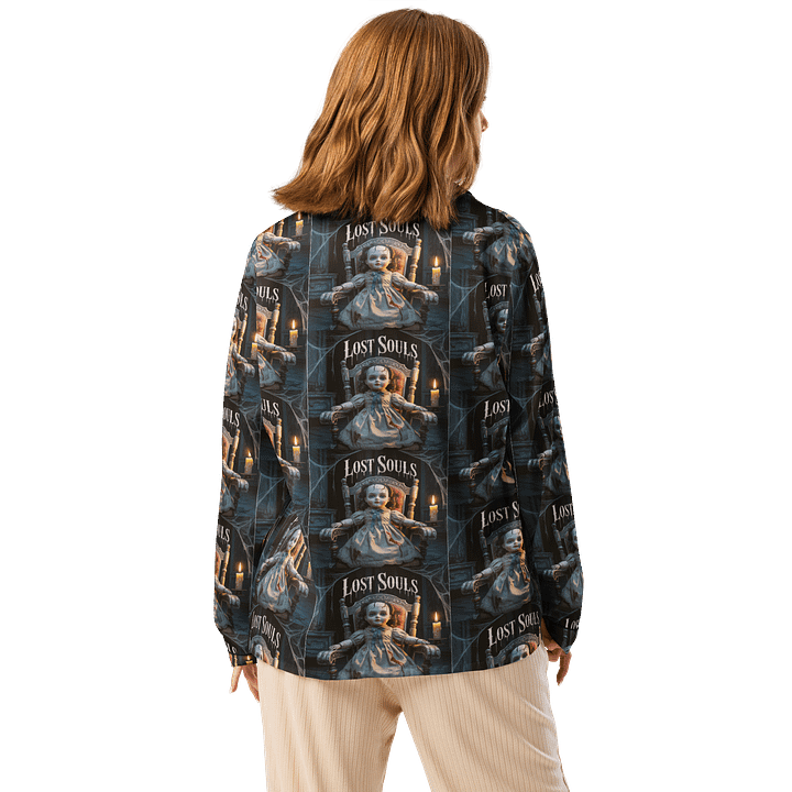 Midnight Veil Designs All-Over Print Women's Long Sleeve Pyjama Top - Lost Souls product image (2)