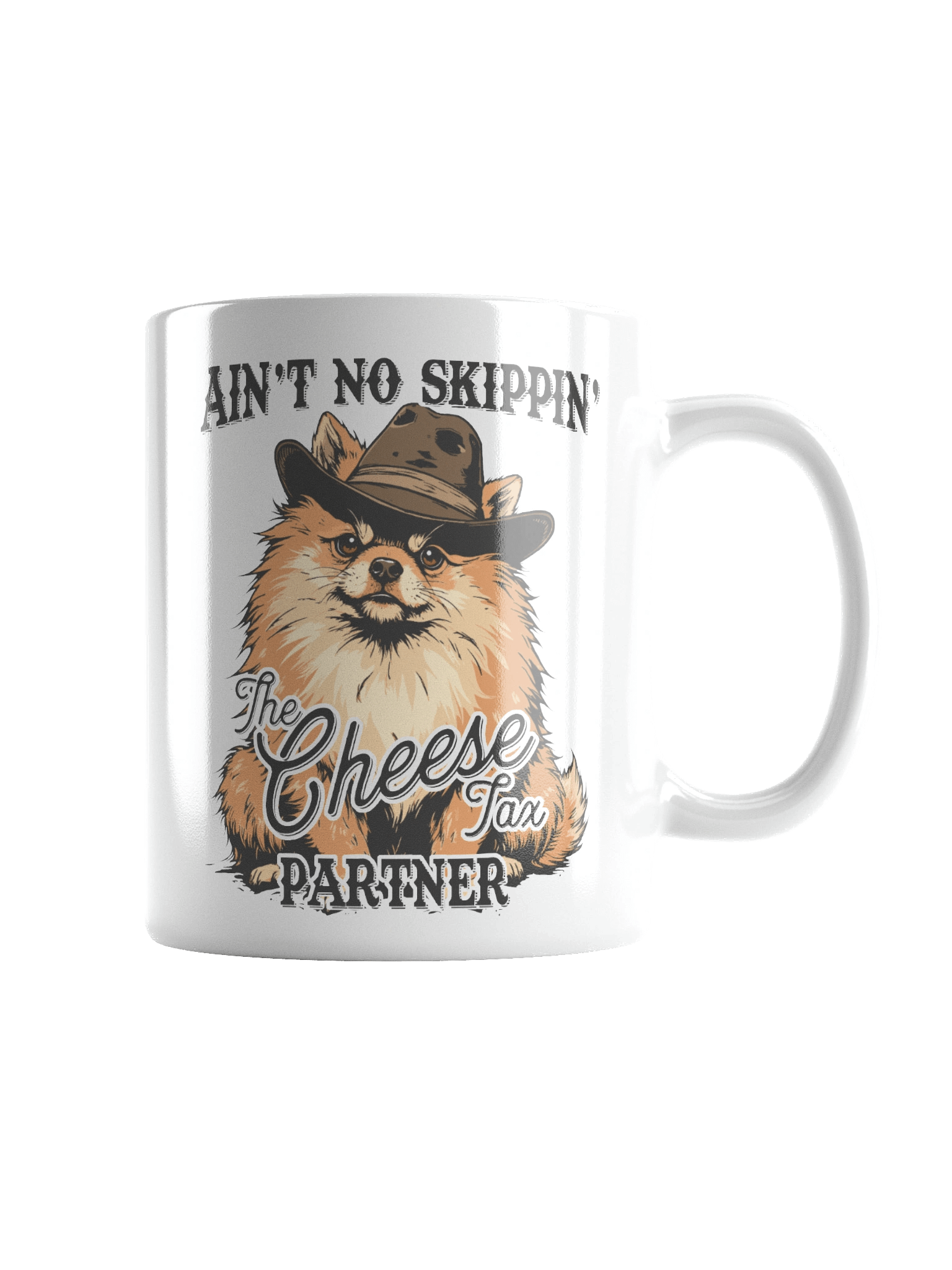 Funny Cheese Tax Sheriff Pomeranian Mug product image (3)