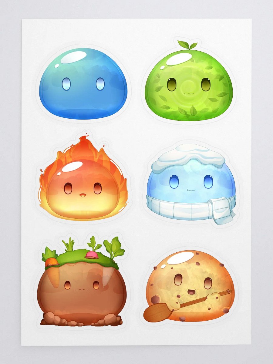 Slime Sweets and Dungeon Treats Slime Sticker Pack 1 product image (1)