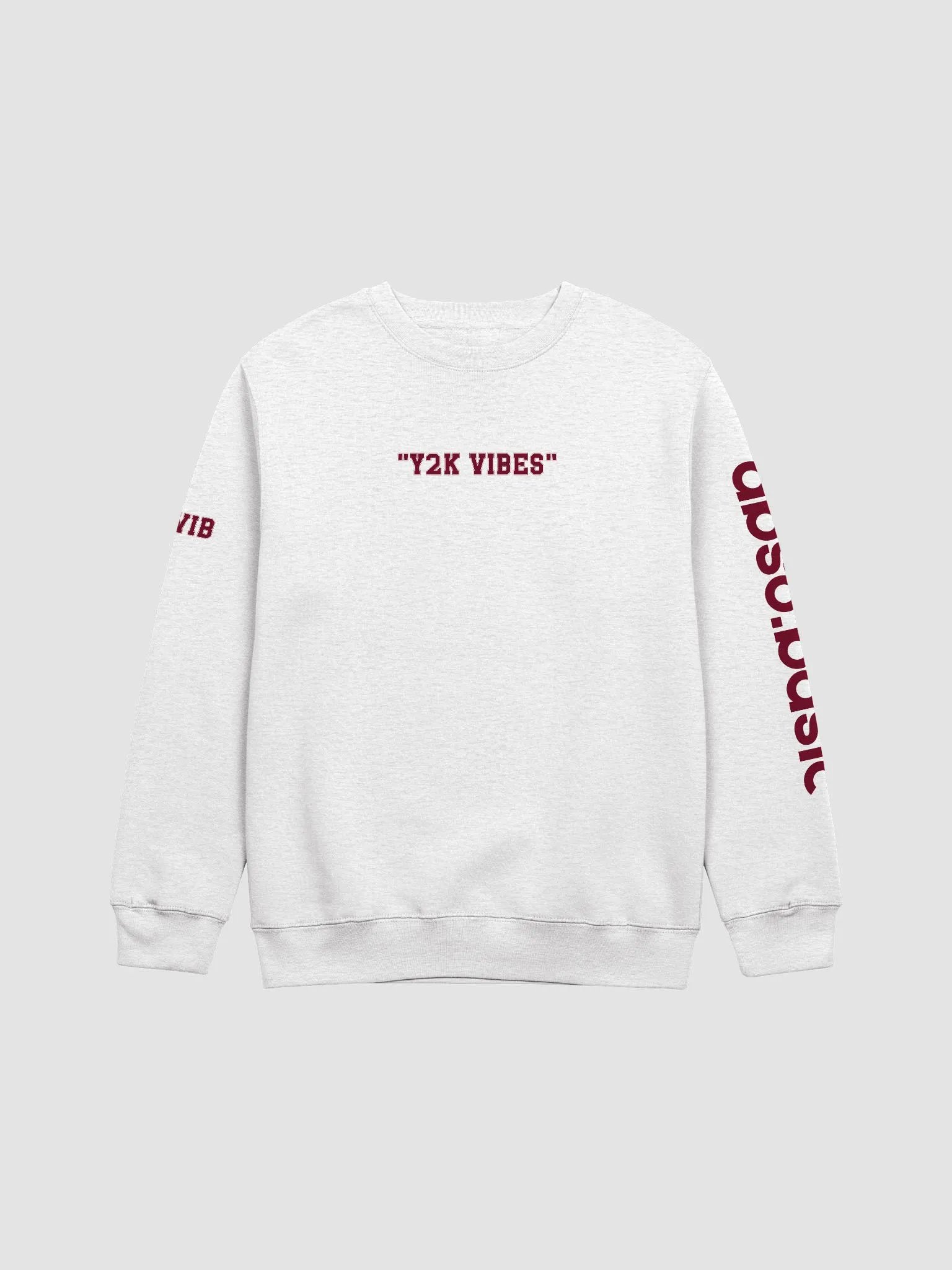 Maroon "Y2K Vibes" Crewneck product image (1)