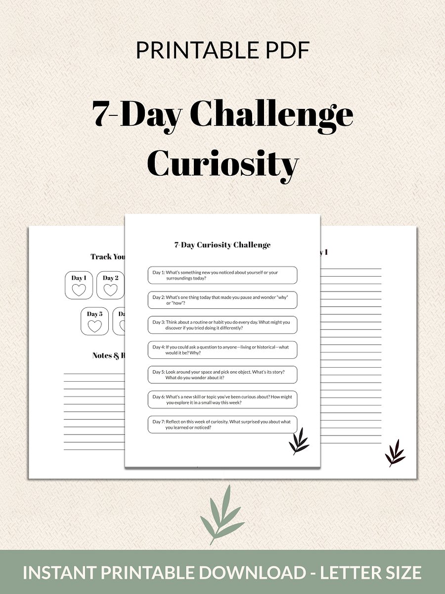 7-Day Curiosity Challenge Printable product image (2)