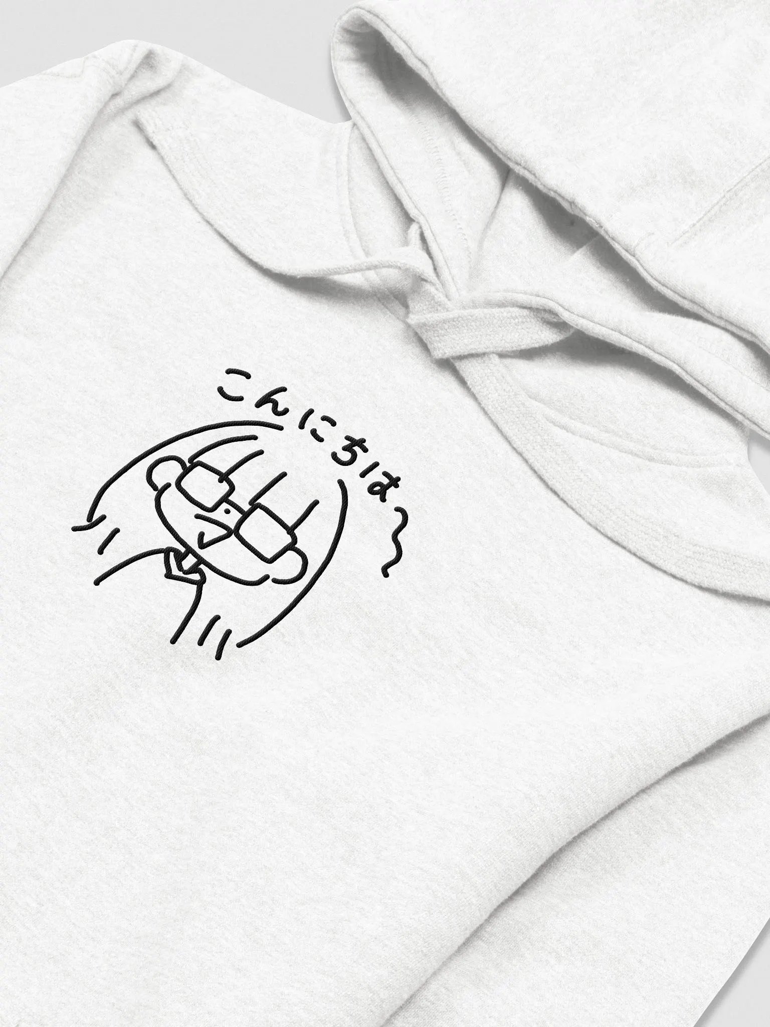 Konnichiwa Hoodie (white) product image (1)
