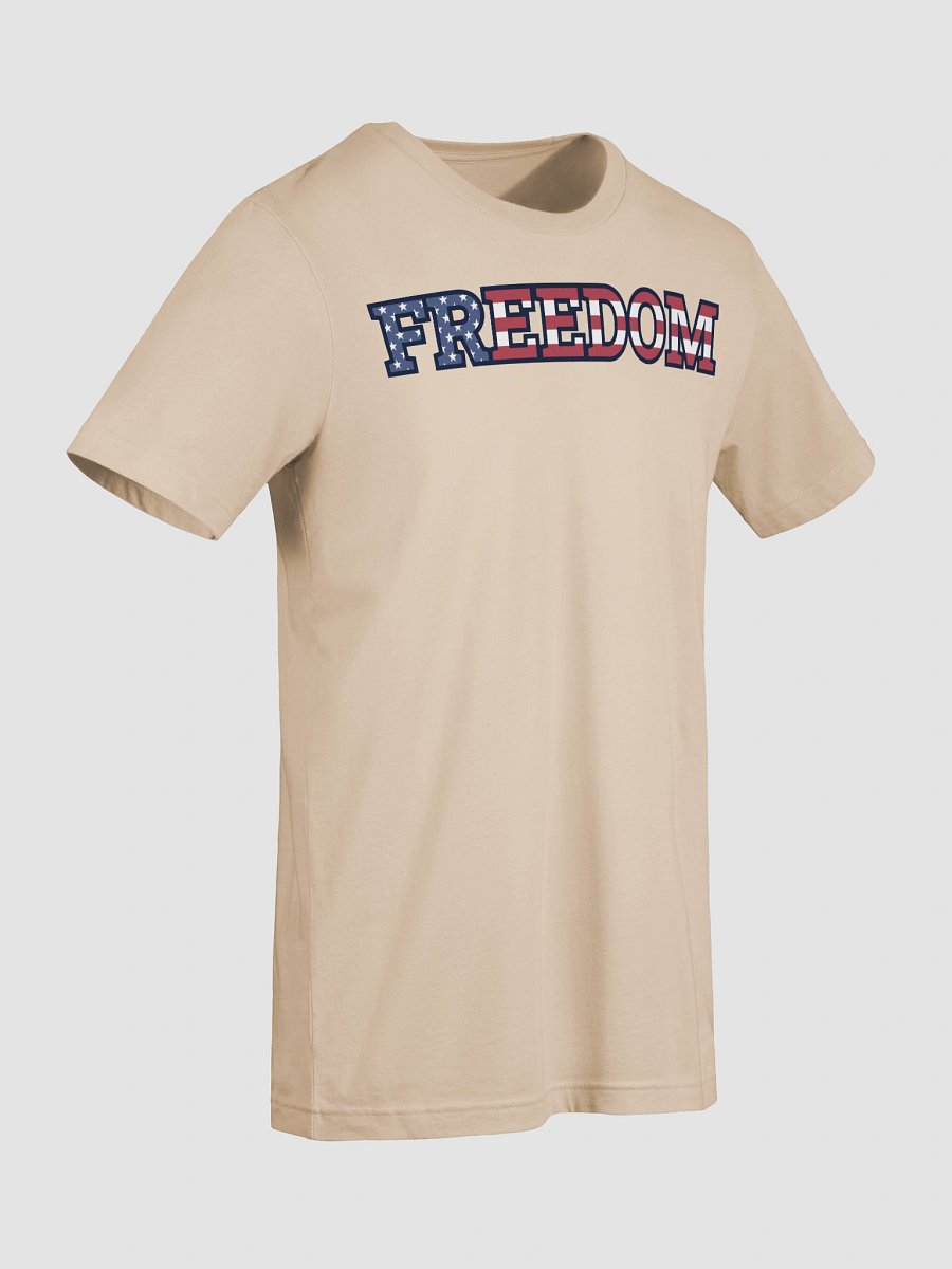 Freedom USA Flag Typography Supersoft Unisex T-Shirt product image (69)