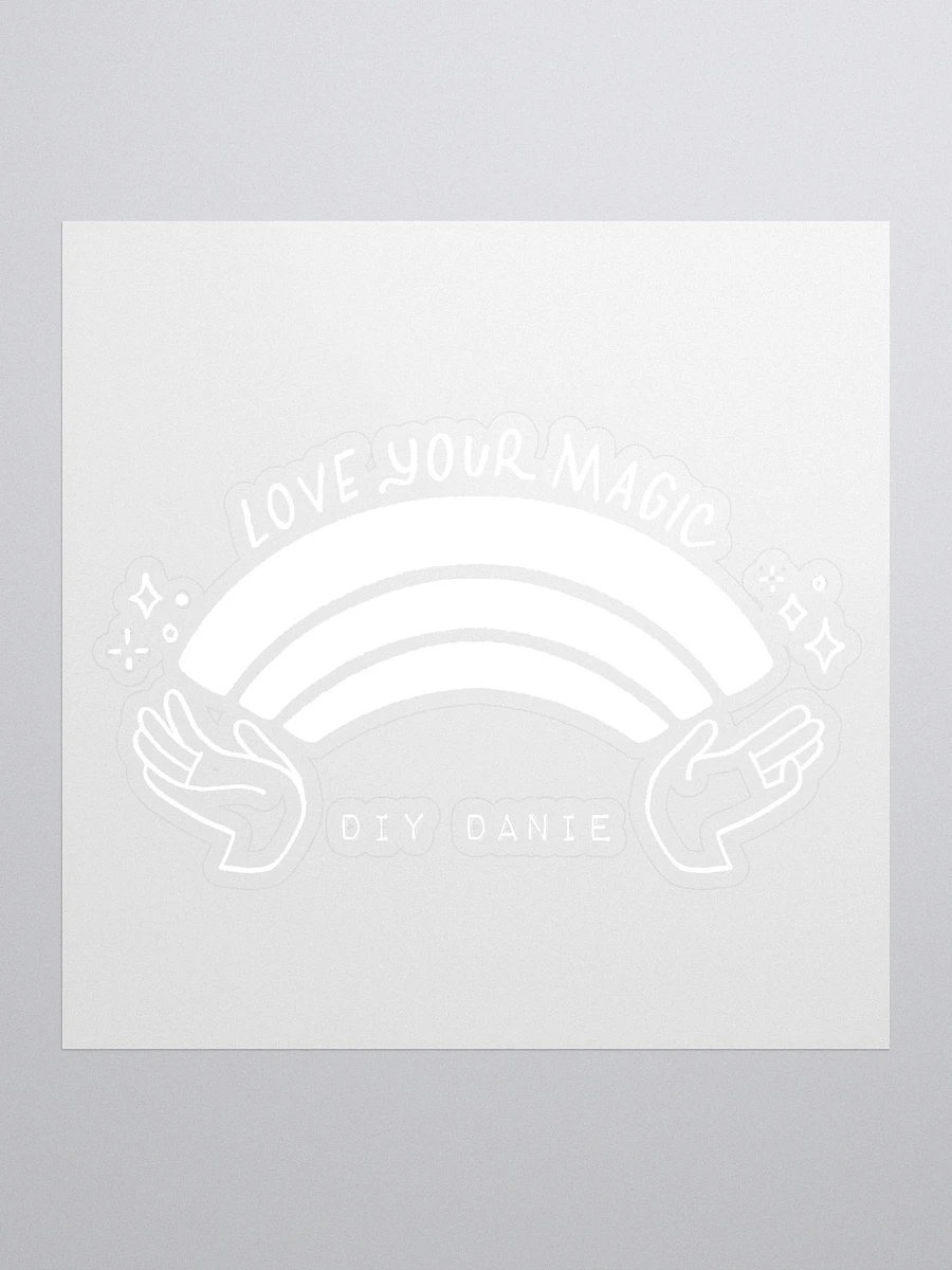 LOVE YOUR MAGIC RAINBOW STICKER (WHITE) product image (1)