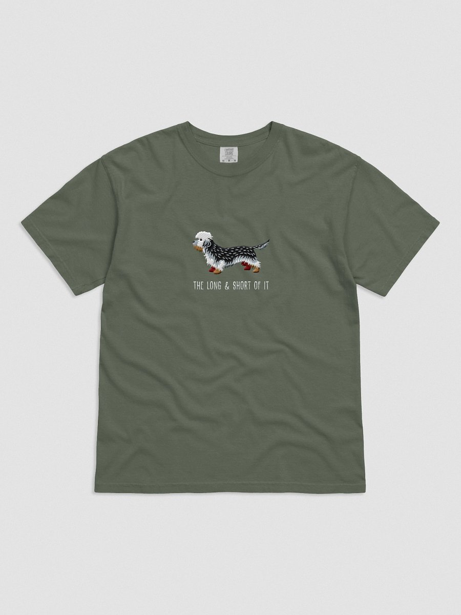 The Long and Short of It T-Shirt(Embroidered) of a Dandie Dinmont Terrier(Pepper) product image (21)
