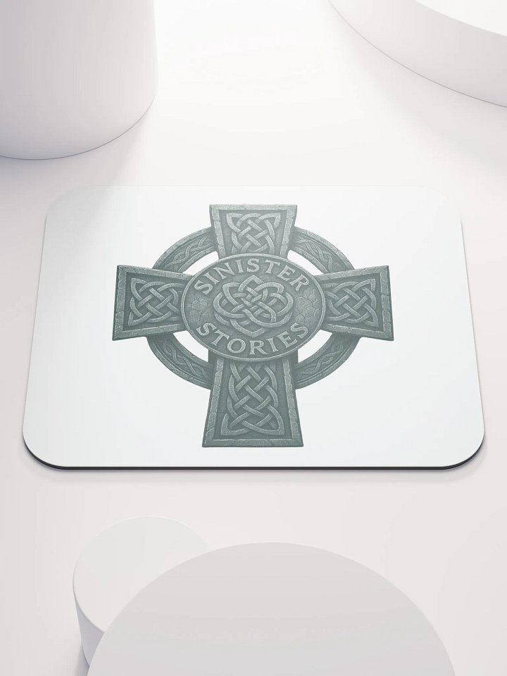 Sinister Stories Celtic Cross Mouse Pad – Command the Darkness at Your Desk product image (1)