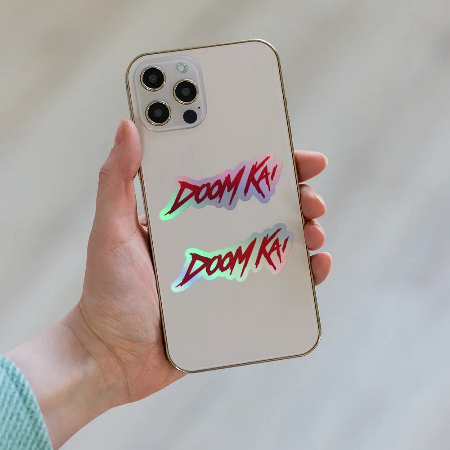 Doom Kai [Red] Grunge Sticker product image (8)
