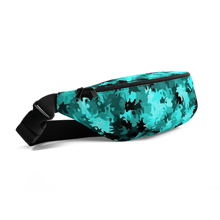 Turquoise Camo All-Over Fanny Pack product image (2)