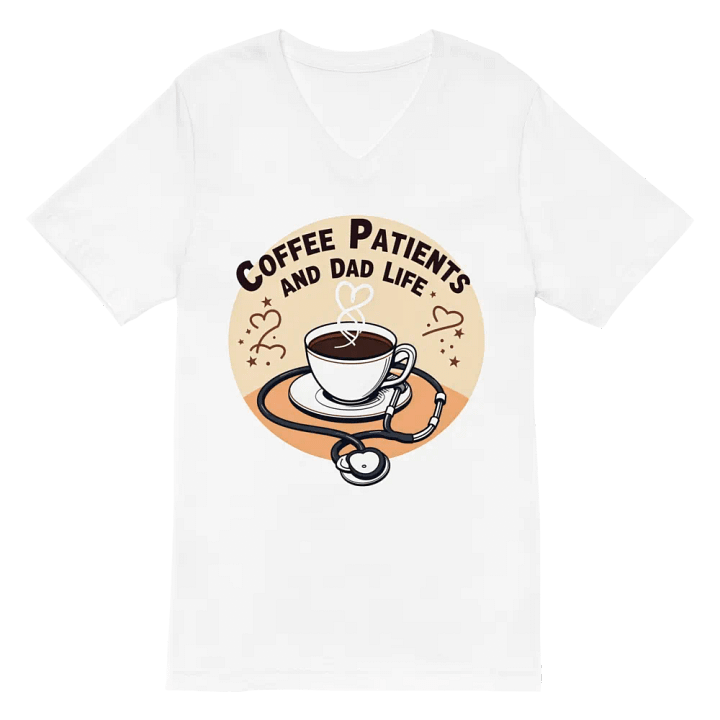 stethoscope , Coffee, Patient and dad life, Care T-shirt product image (2)