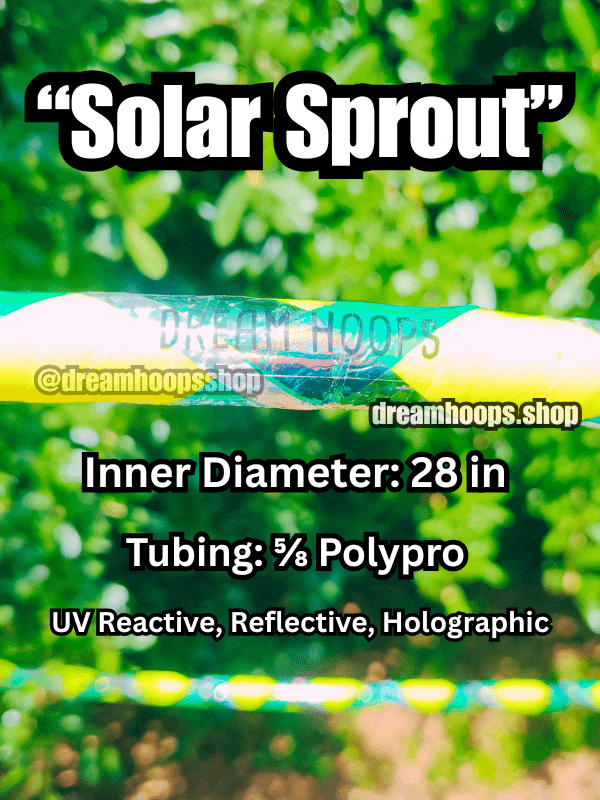 Solar Sprout – 28'' 5/8 Polypro Dance Hoop