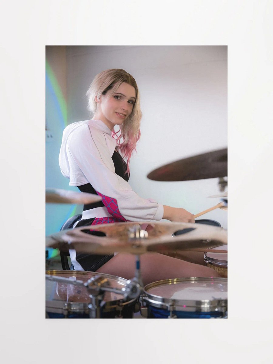 Gwen Drumming Cosplay Poster Print product image (4)