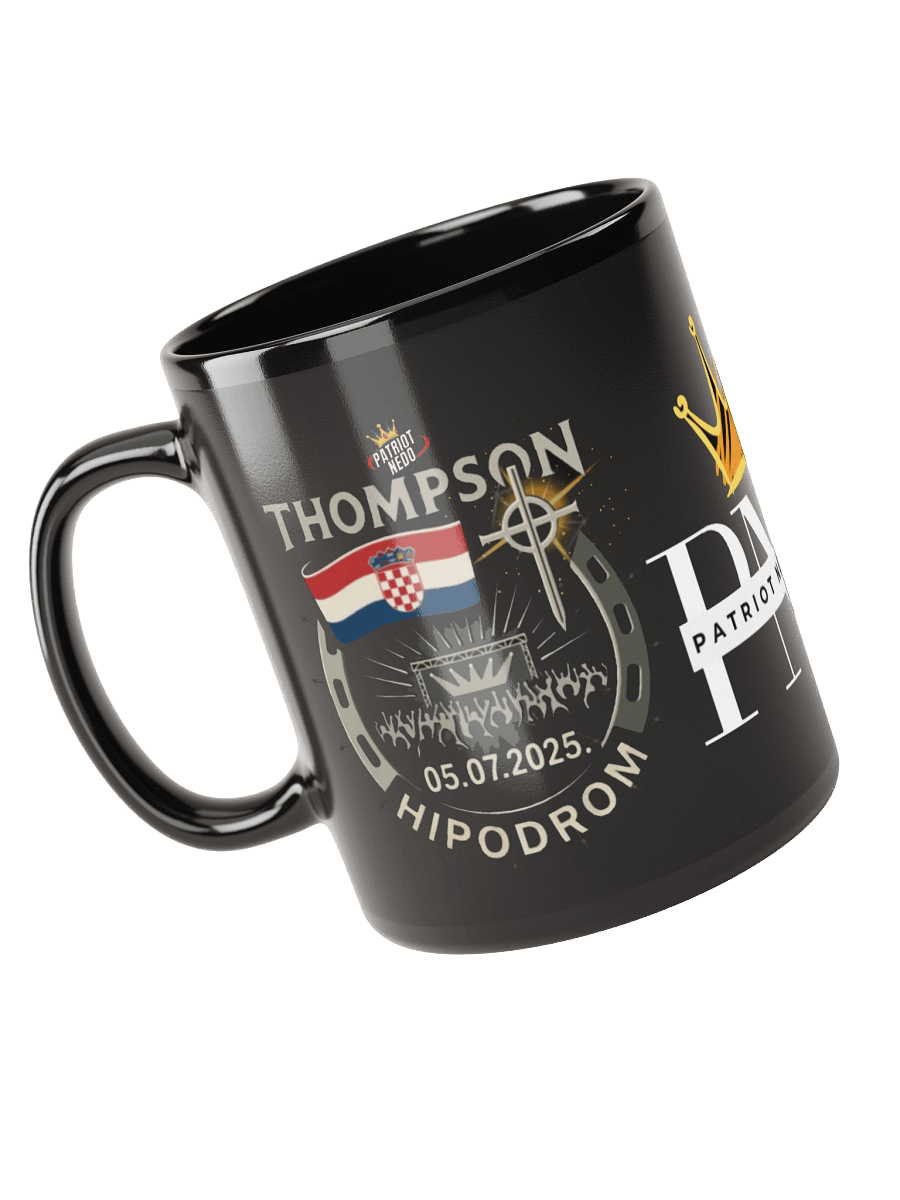 Patriotic Crest Black Mug product image (3)