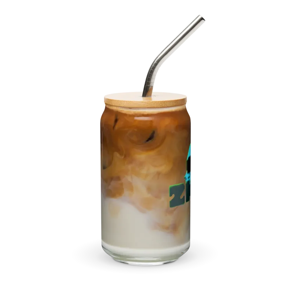ZKOT Can Shaped Glass + Lid & Straw - Show your Support - Drinkware product image (8)